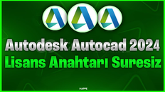 AutocadLisans anahtarı 1 yıllık süresiz kullanım