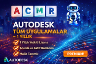 AUTODESK TÜM UYGULAMALAR – 1 YILLIK LİSANS