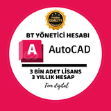 AUTOCAD YÖNETİCİ HESABI 3 YILLIK 3 BİN LİSANS