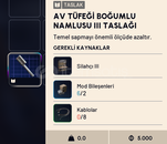 Av Tüfeği Boğumlu Namlusu 3 Taslağı