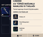 Av Tüfeği Boğumlu Namlusu 3 Taslağı