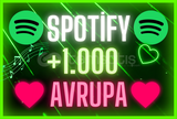 ❤️ [AVRUPA] +1.000 SPOTİFY DİNLENME [HIZLI] ❤️