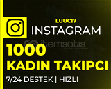 ⭐[KALİTELİ]Instagram 1000 Türk Kadın Takipçi |⭐