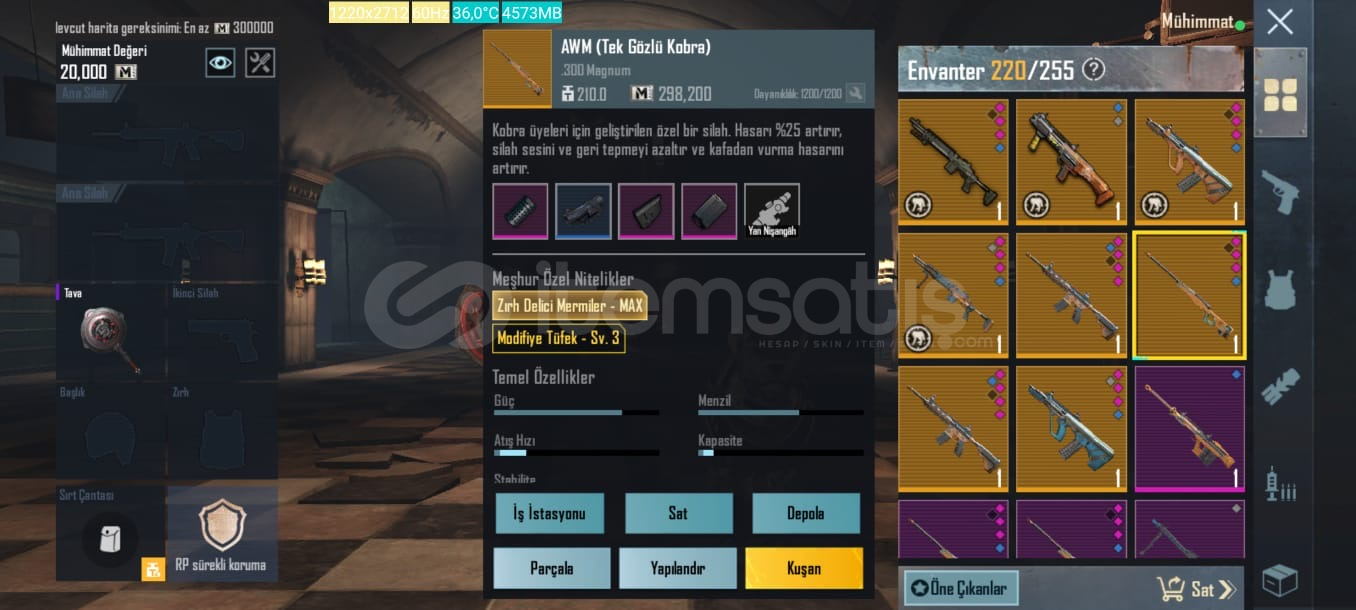AWM Tek Göz ZIRH DELİCİ MAX AWM Tek Göz ZIRH DELİCİ MAX