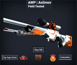 AWP Asiimov Field Tested