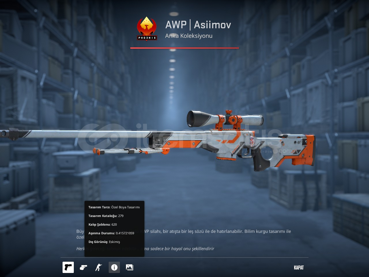 AWP | Asiimov (Well-Worn) AWP | Asiimov (Well-Worn)