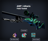 AWP Atheris Field Tested 42 TEN YEARS FOİL 3 