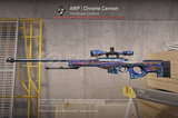 AWP | CHROME CANNON(Well-Worn)