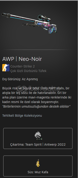 AWP Neo Noir Az Aşınmış
