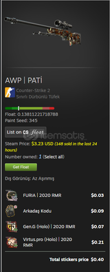 AWP | PATİ (Minimal Wear)