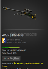 AWP | Phobos (Field-Tested) düşük float