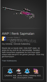 AWP | Renk Sapmaları Görevde Kullanılmış