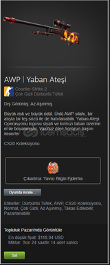 awp wild fire(az aşınmış)