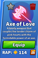 Axe of Love (BLADE BALL)