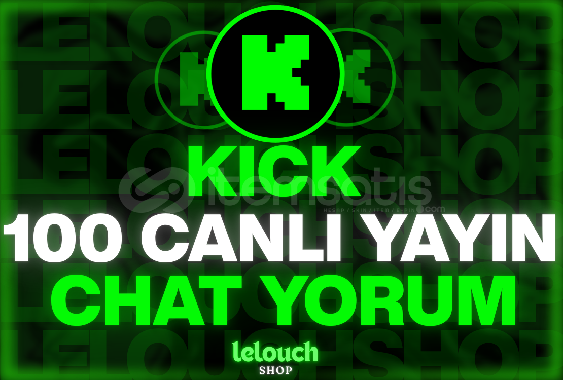 (AYARLANABİLİR) 100 Canlı Yayın Chat Yorumu✨ (AYARLANABİLİR) 100 Canlı Yayın Chat Yorumu✨