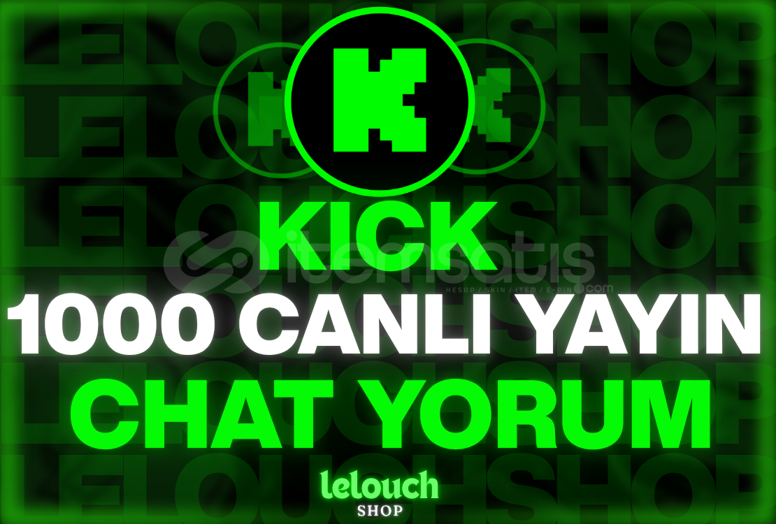 (AYARLANABİLİR) 1000 Canlı Yayın Chat Yorumu✨ (AYARLANABİLİR) 1000 Canlı Yayın Chat Yorumu✨