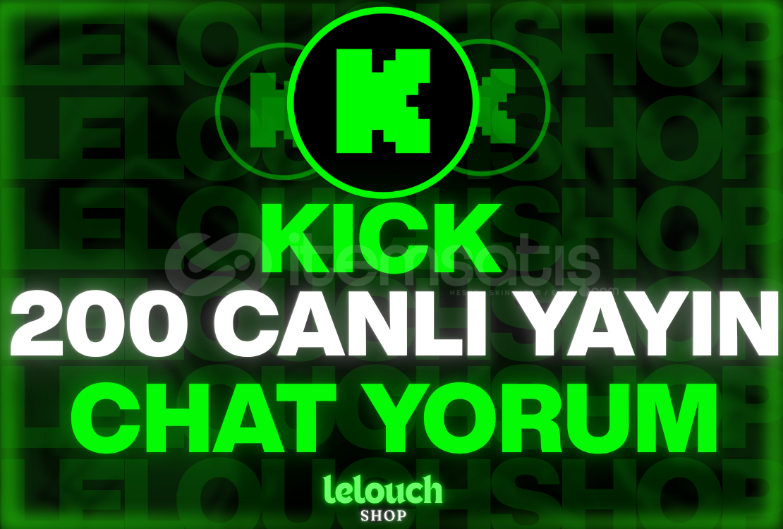 (AYARLANABİLİR) 200 Canlı Yayın Chat Yorumu✨ (AYARLANABİLİR) 200 Canlı Yayın Chat Yorumu✨
