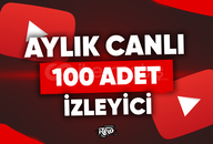 ⭐ Aylık 100 Canlı İzleyici - Sınırsız Destek ⭐