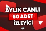 ⭐ Aylık 50 Canlı İzleyici - Sınırsız Destek ⭐