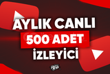 ⭐ Aylık 500 Canlı İzleyici - Sınırsız Destek ⭐