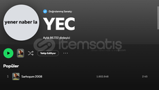 aylık 80k dinleyicili tr hesap yener cevik