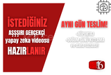 ⭐ AYNI GÜN TESLİMAT⭐ GERÇEKÇİ VİDEO OLUŞTURMA