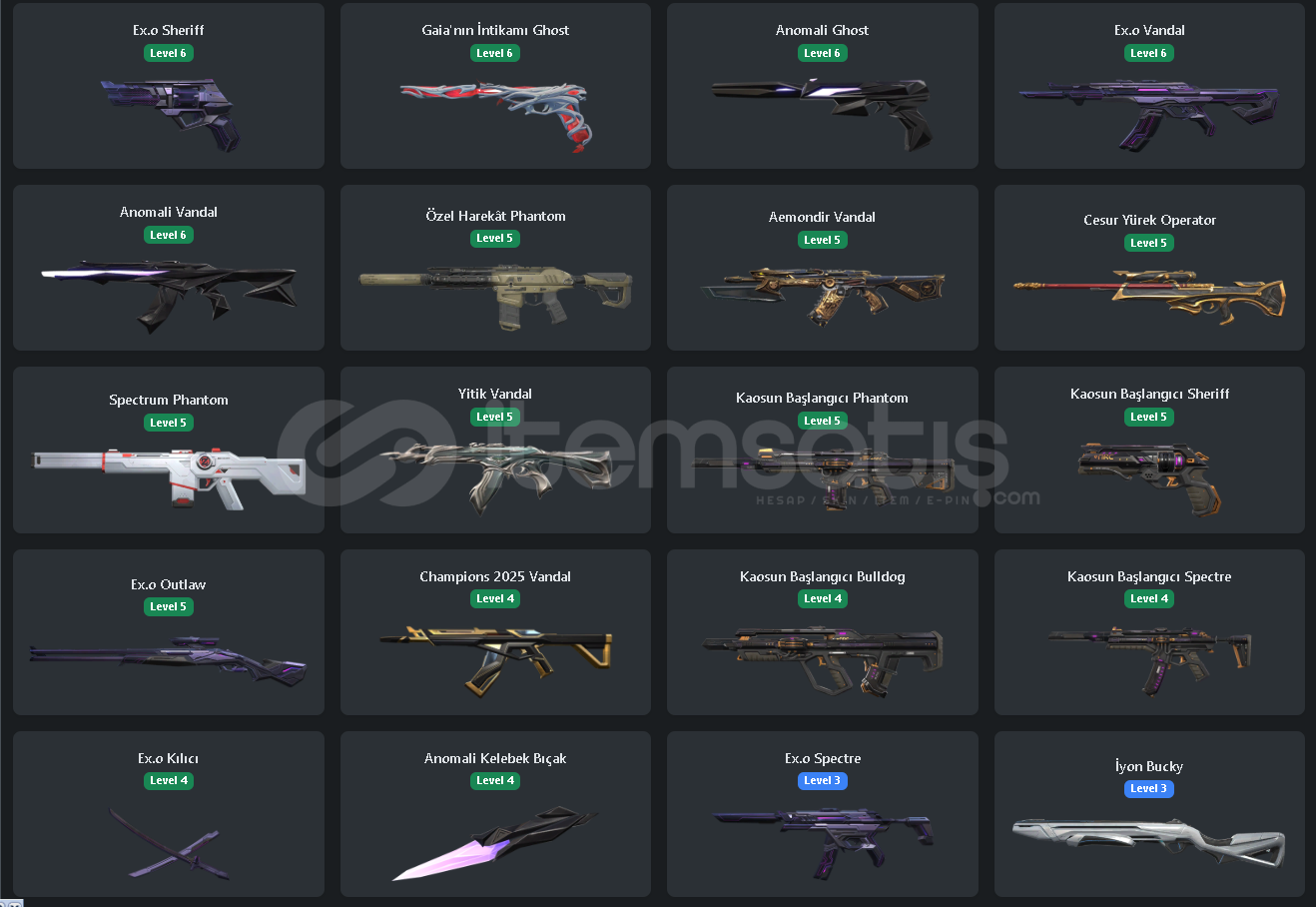 AZ AMA ÖZ SKİNLİ HESAP UCUZA ACİL SATILIK AZ AMA ÖZ SKİNLİ HESAP UCUZA ACİL SATILIK