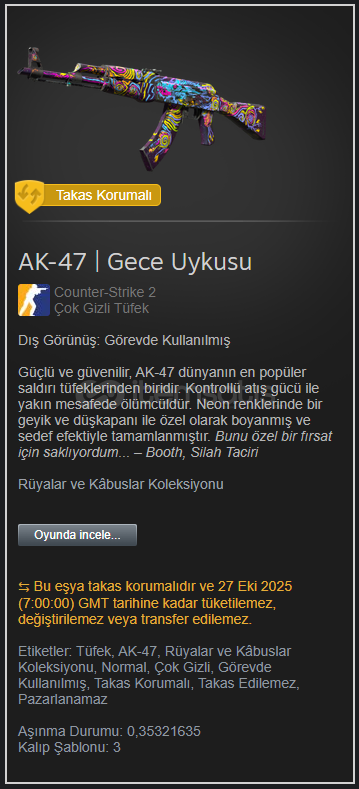 AK-47 | Gece Uykusu AK-47 | Gece Uykusu