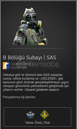 B Bölüğü Subayı | SAS (+2 YAMA)