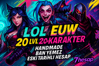 ⭐️BAN YEMEZ⭐️EUW 20+ Şampiyon 20 Lvl Unranked ⭐️BAN YEMEZ⭐️EUW 20+ Şampiyon 20 Lvl Unranked