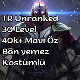 BAN YEMEZ! TR 40K+MAVİ ÖZ VIP 30LEVEL UNRANKED