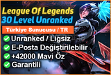 ⭐BAN YOK⭐30 LV UNRANKED + 40K MAVİ ÖZ⭐