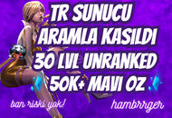 ⭐[BAN YOK] 57k+ MÖ 30LVL ARAM UNRANKED