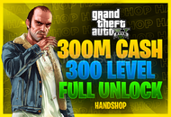 ⭐[BAN YOK] GTA 5 ONLİNE 300M CASH + 300 LEVEL