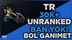 ⭐[BAN YOK!]TR 30K-100K MAVİ ÖZ 30 LVL UNRANKED