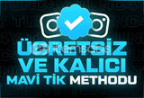 BANSİZ KALICI INSTAGRAM MAVİ TİK METHODU