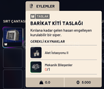 BARİKAT KİTİ TASLAK - BLUEPRINT