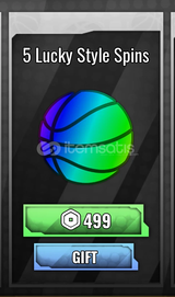 Basketball Zero : 5 Lucky Spins Styles GİFT