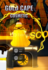 ⭐Basketball Zero Gold Cape Cosmetic⭐