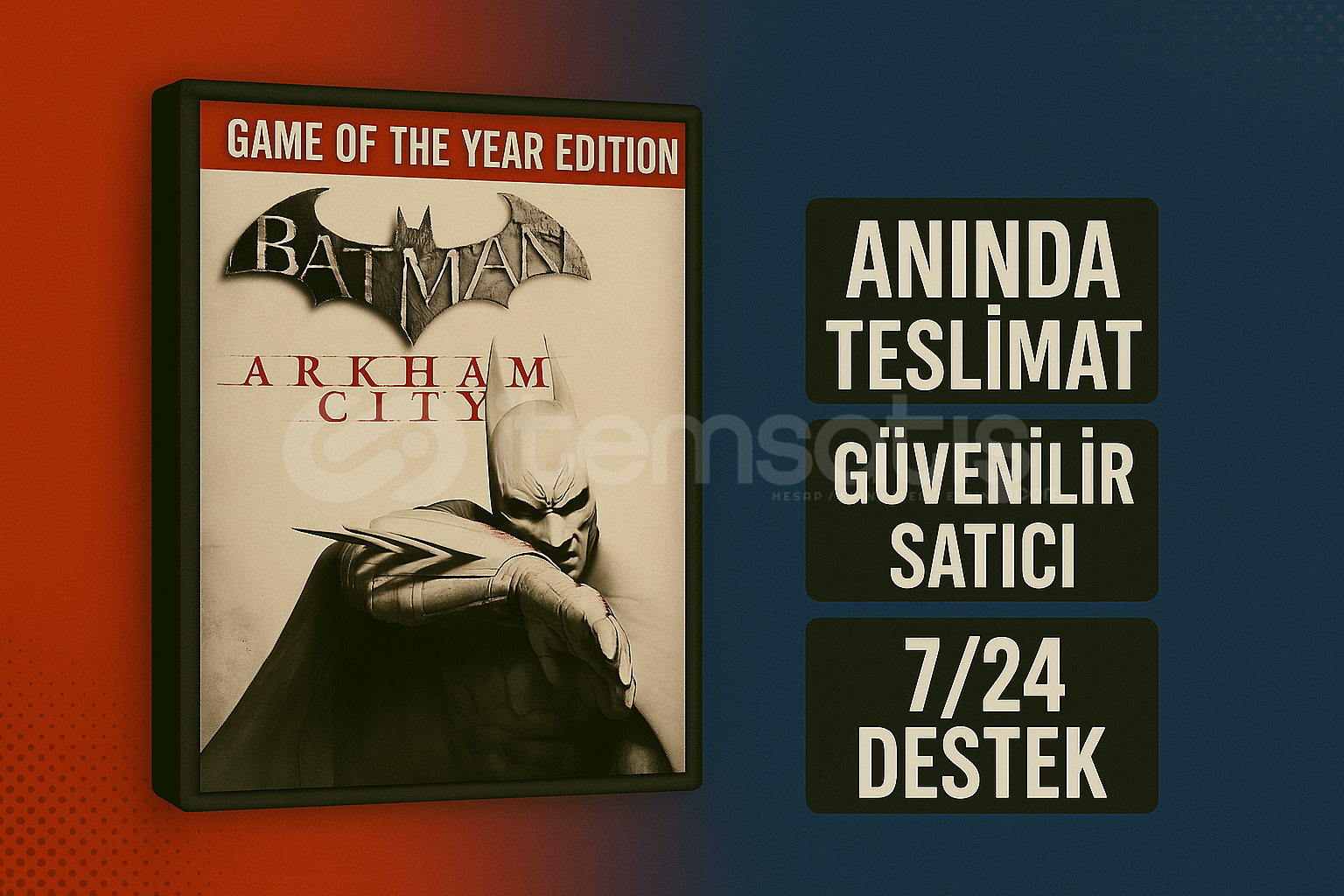 Batman: Arkham City Goty + Destek Batman: Arkham City Goty + Destek