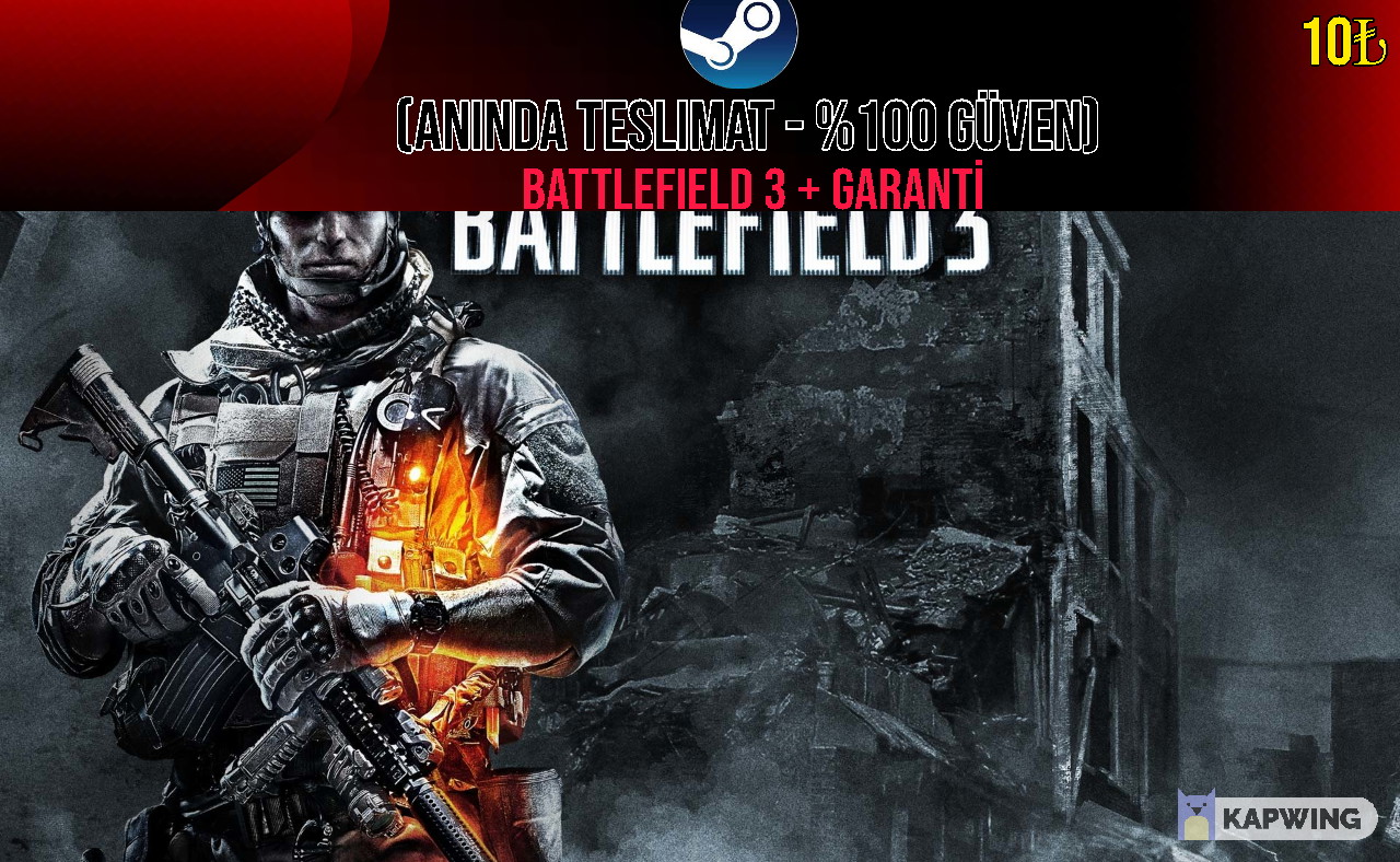 Battlefield 3 + GARANTİ + HEDİYE OYUN Battlefield 3 + GARANTİ + HEDİYE OYUN