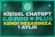 ⭐️(KENDİ HESABINIZA) CHATGPT PLUS+ 5.0 Pro⭐️