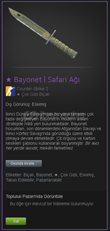 Bayonet | Safari Ağı