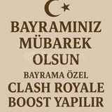  ✨ BAYRAMA ÖZEL CLASH ROYALE BOOST YAPILIR ✨