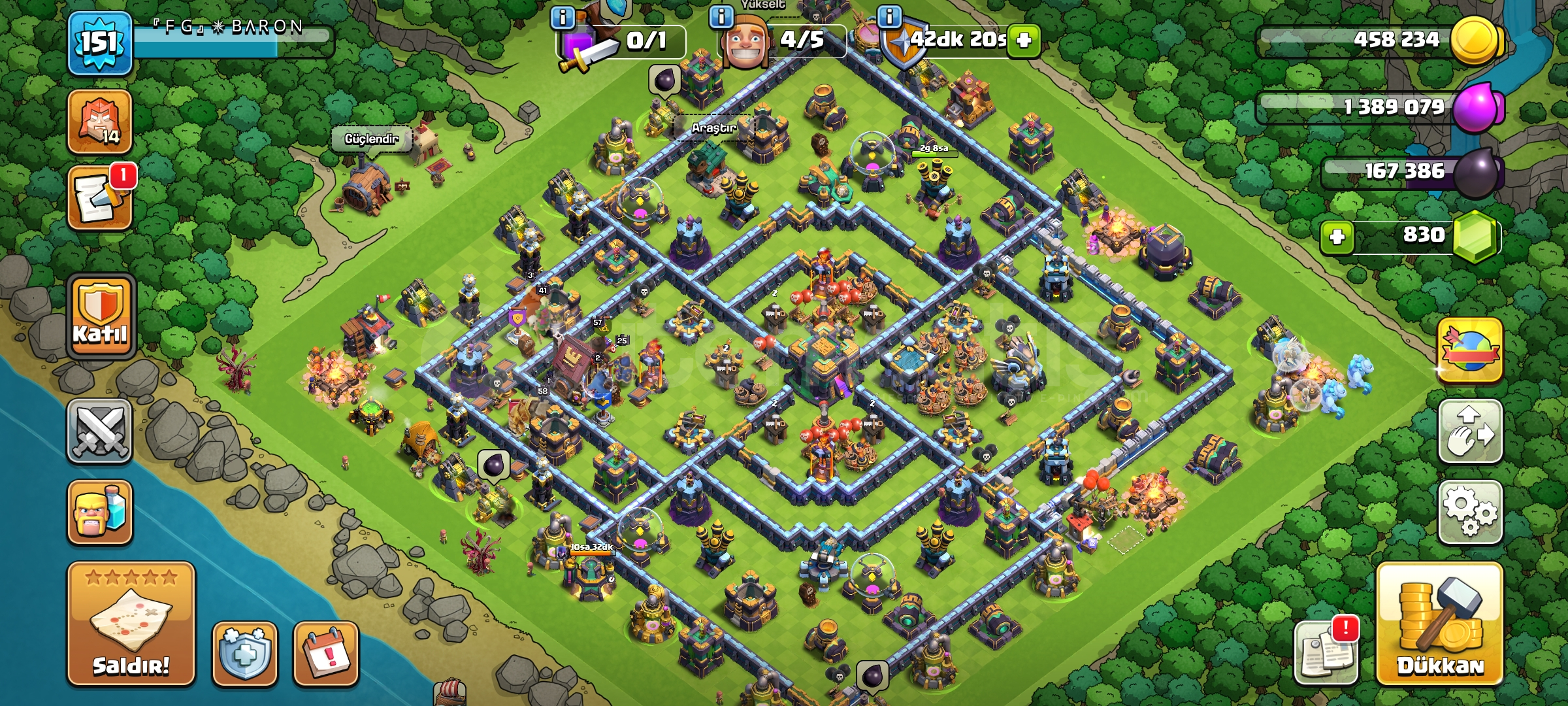 BB 14 151 LEVEL CLASH OF CLANS HESABI  BB 14 151 LEVEL CLASH OF CLANS HESABI