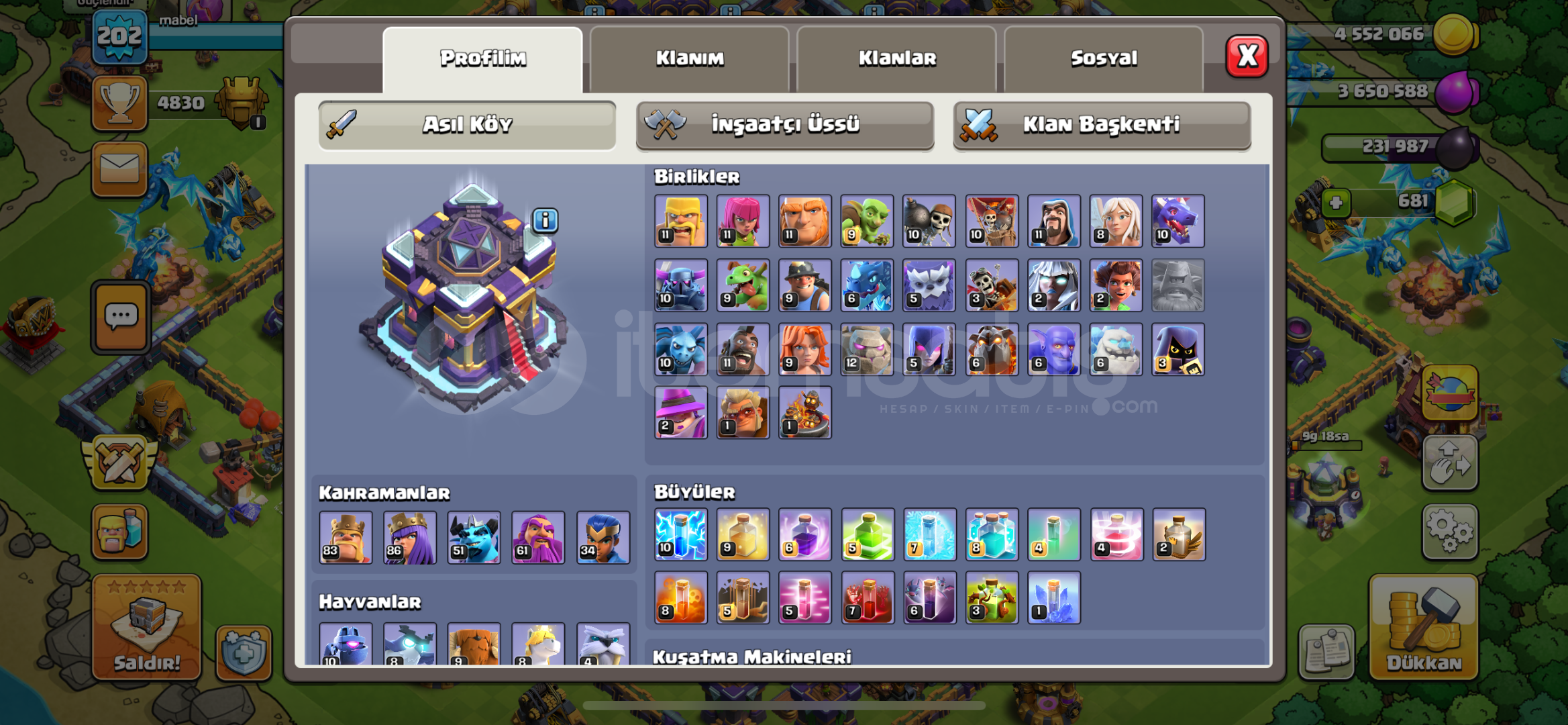 Bb 15 COC hesabı 202 lvl  Bb 15 COC hesabı 202 lvl