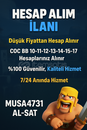 BB10-17 HESAPLARINIZI ÖLÜ FİYATDAN ALİYORUM