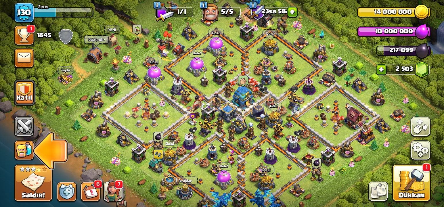 Bb12 2500 taş 3 skin coc hesap Bb12 2500 taş 3 skin coc hesap