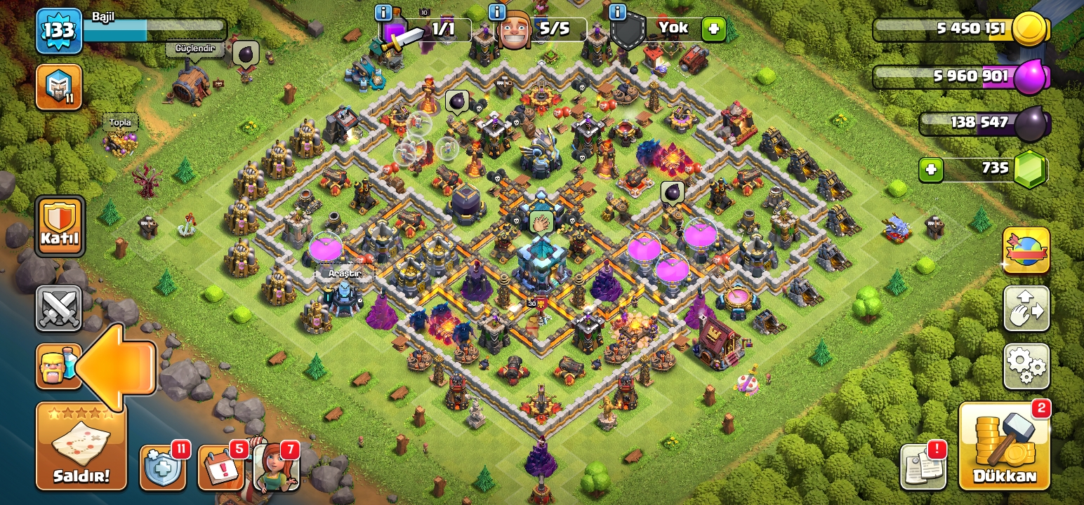 Bb13 1 skinli coc hesap 735 tas Bb13 1 skinli coc hesap 735 tas