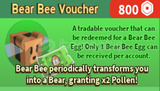 Bear Bee Voucher Bee Swarm Simulator